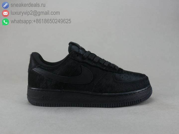 NIKE AIR FORCE 1 LOW '07 LX SKATE SHOES ALL BLACK UNISEX SKATE SHOES
